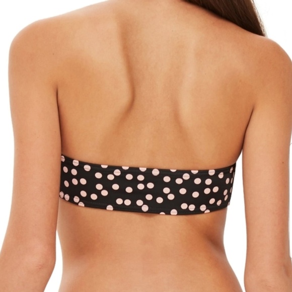 Topshop Spot Bandeau Bikini Top - Picture 2 of 4
